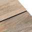 Avonel Solid Mango Wood Coffee Table with Sled Iron Base
