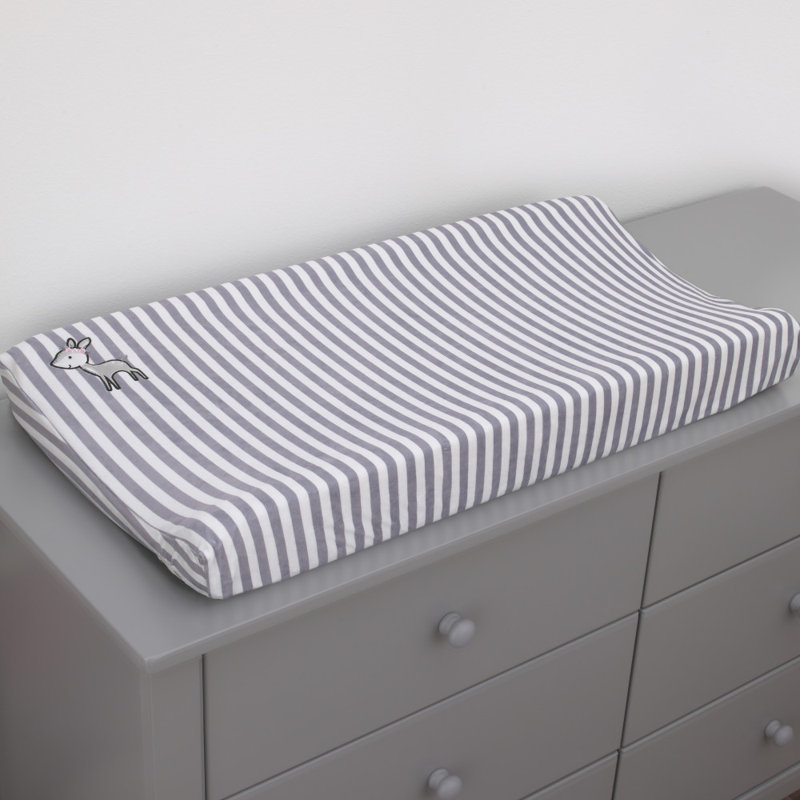 Nojo Vannote Stripe Plush Changing Pad Cover