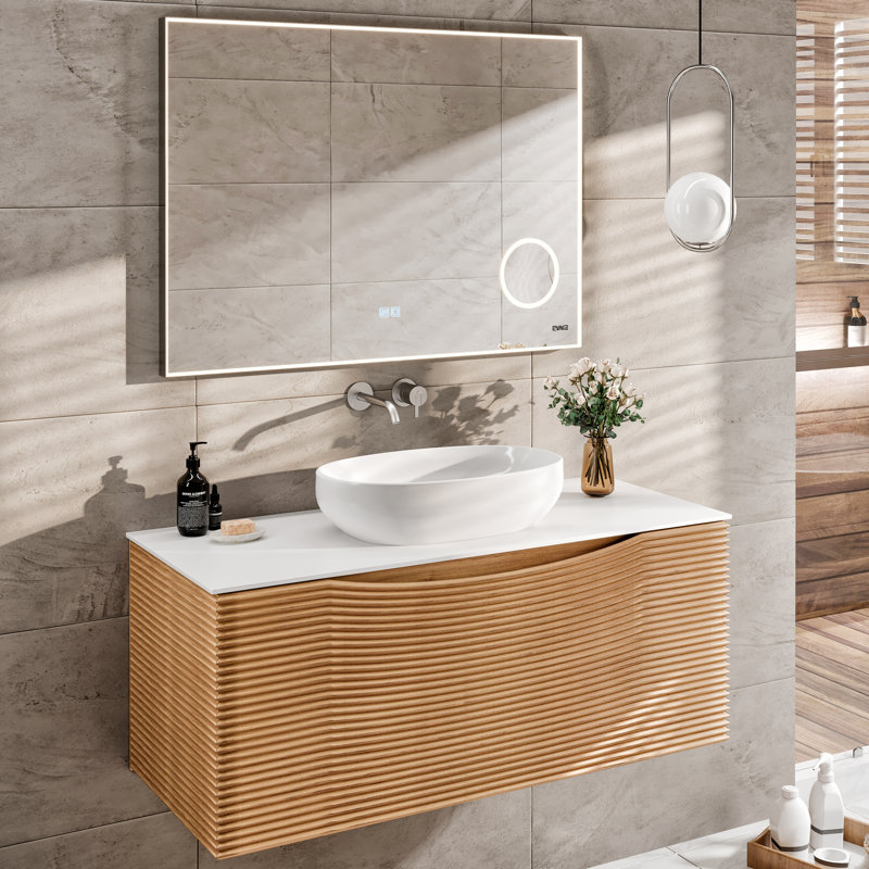 Ensemble de meuble-lavabo mural simple 32 po Kambrey