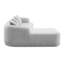 Canapé modulaire en L Chenille avec 4 coussins et siège moelleux-352175241