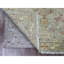 Tapis oriental 3 pi x 5 pi 1 po gris Peshawar avec Bijar Garus, laine de haute montagne, noué à la main, teinture végétale, tissé dense, tapis oriental