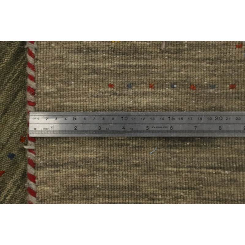 Little Animals Design Wool Gabbeh Style Runner Rug 2x5