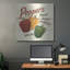 «Sweet Peppers» par David Carter, art mural en métal brun, 36 po x 36 po