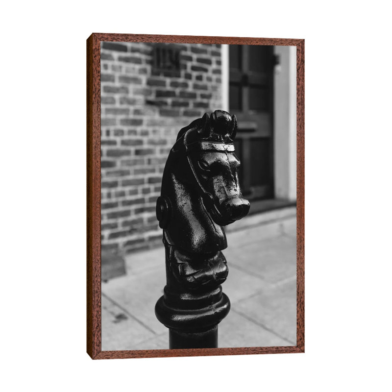 New Orleans Horse by Bethany Young - Print on Canvas, Classic Brown Wood Framed, 66.04cm H x 45.72cm W x 3.81cm D