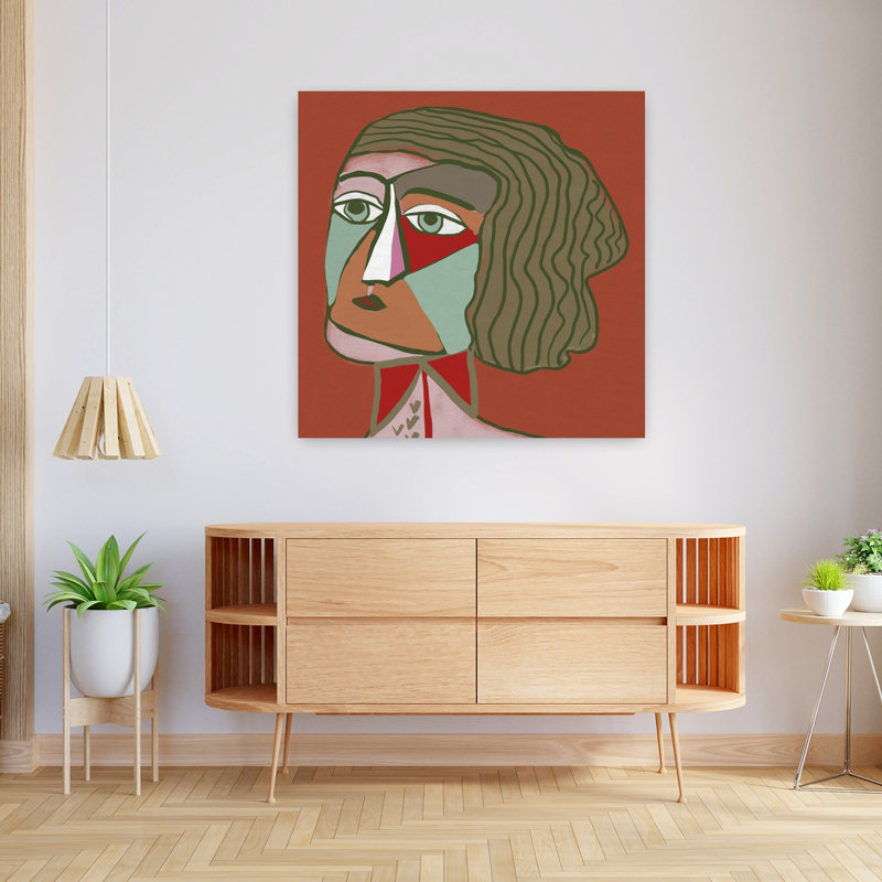 Art contemporain contemporain rétro, H 36 po x l 36 po