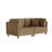 Seemab 2 - Piece Upholstered Camel Corduroy Modular Sectional with Pillow Back and Solid Wood Legs-462477542