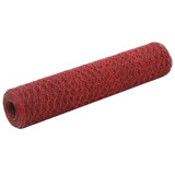 Shian 75.0062cm H x 984.3cm W Red Metal Wire/Mesh Fence
