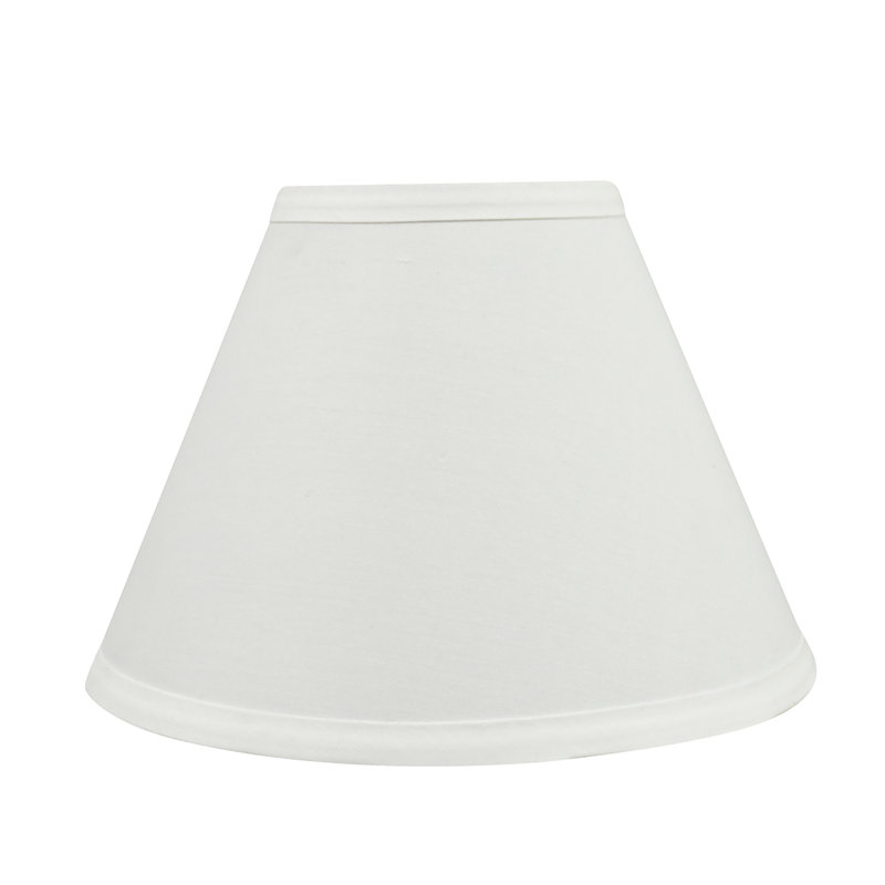Off-White Cotton Empire Lamp Shade 9-inch