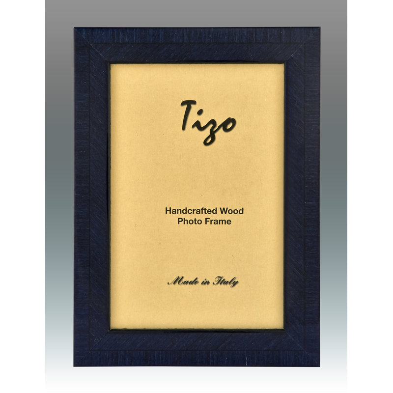 Wood Picture Frame, Blue, 8" x 10"