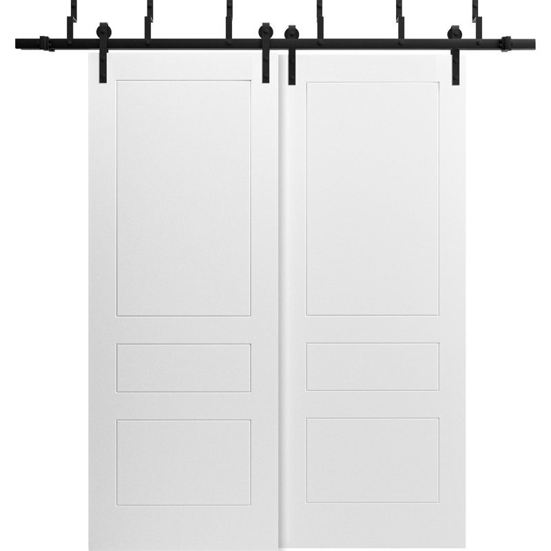 Porte de grange en bois, 84 po x 84 po