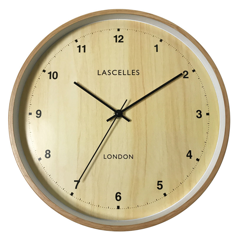 Lascelles Wooden Effect Wall Clock - 30cm