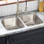 33" Calverton Double Bowl Stainless Steel Undermount Sink