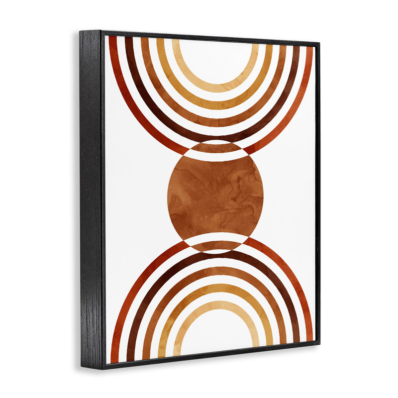 Boho Earthy Arches, impression sur bois encadrée, Giclée encadrée noir minuit, H 20 po x l 16 po x P 1,5 po