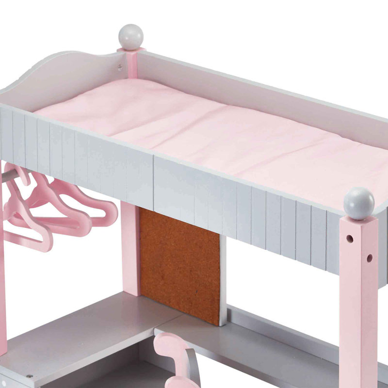 Olivia's Little World - Polka Dots Princess 18" Doll College Dorm Double Bunk Desk