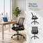 Ensemble de 2 chaises de bureau ergonomiques en maille à dossier moyen avec support lombaire-133286247