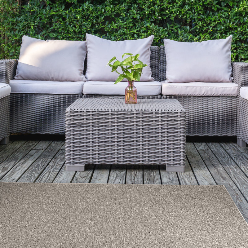 Amoriana Furnish my Place Modern Indoor/Outdoor Commercial Solid Color Rug - Pet and Kids Friendly Rug, Stain Resistant, Floor Carpet for Living Room & Hallway, Wedding - Beige