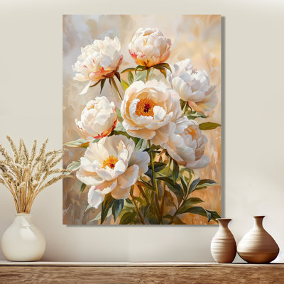 Karise - Peonies Metal Prints