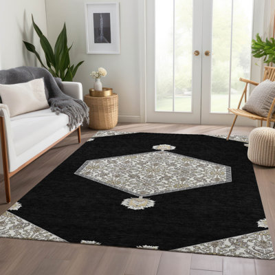 Premium Machine Washable Jahnke AMF1011 Oriental Rug