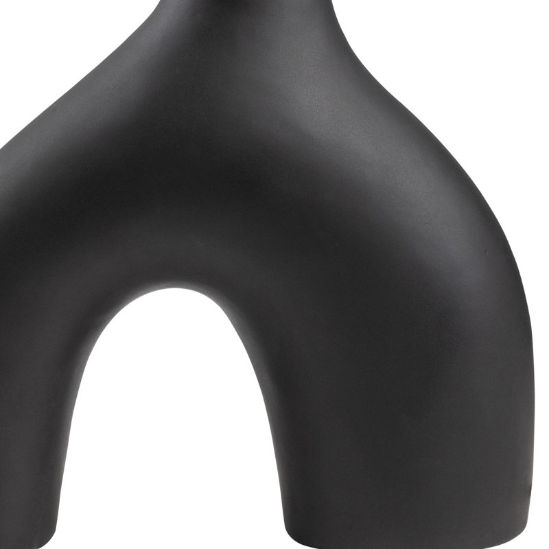 Lampe de table en céramique Arlis, Noir, noir, noir, noir