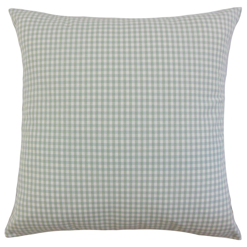 Silk Plaid Sham Set, Standard, Black