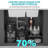 Quartz Kitchen Sink - 33" X 22" White Granite Composite Double Bowl (60/40) Workstation Topmount Drop-In Kitchen Sink