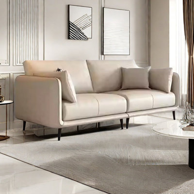 Straight-line Italian modern minimalist sofa