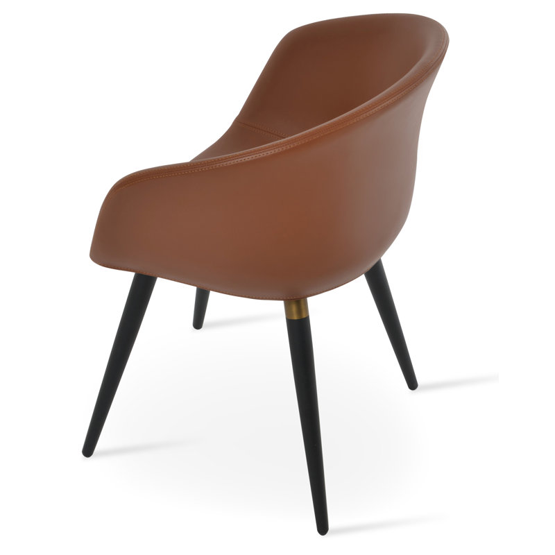 Fauteuil Tribeca Ana, Noir, Noisette
