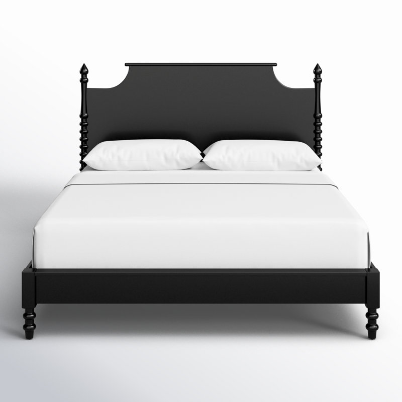 Ensor Solid Wood Modern Platform Bed, Queen