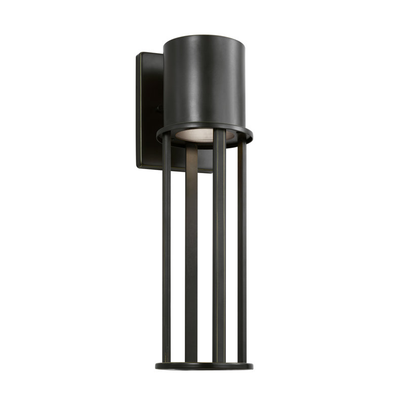 LED Wall Light, Antique Bronze, 18.75" H x 5.38" W x 5.38" D