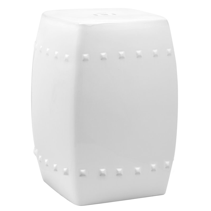 Tabouret de jardin Knudson, Blanc