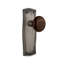Prairie Plate with Brown Porcelain Door Knob-2099990936-2099990937