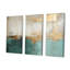 Minimalisme doré et bleu sarcelle horizon - ensemble de décorations murales abstraites-112022632-111756708