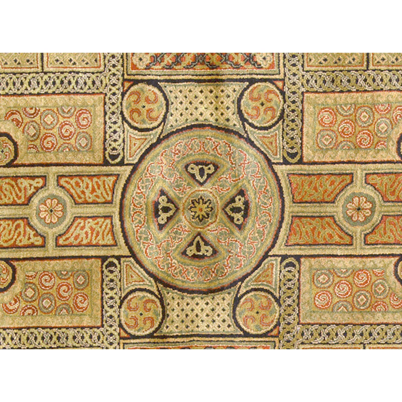 Hand Knotted Wool Oriental Area Rug in Black And Red