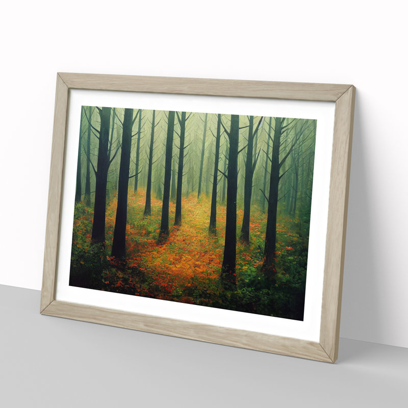 Forest Vol.3 - Framed Print, 46cm H x 64cm W x 2cm D, Oak