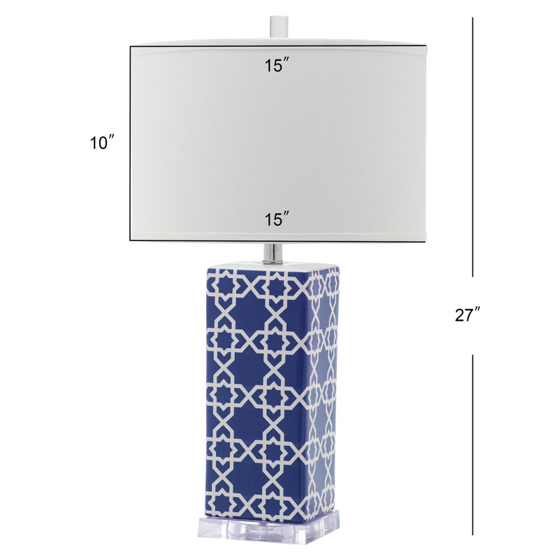 Casale Ceramic Table Lamp, Navy