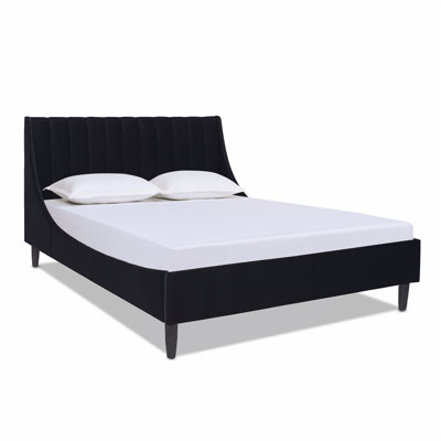 Helaina Upholstered Wingback Bed