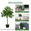 90cm Faux Evergreen Tree in Cement Pot