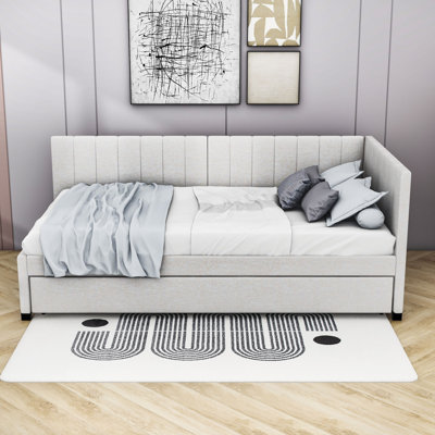 Upholstered Sofa Daybed with Trundle