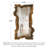 Zen-Style Pine Frame Wall-Mounted Full-Length Mirror-118769977