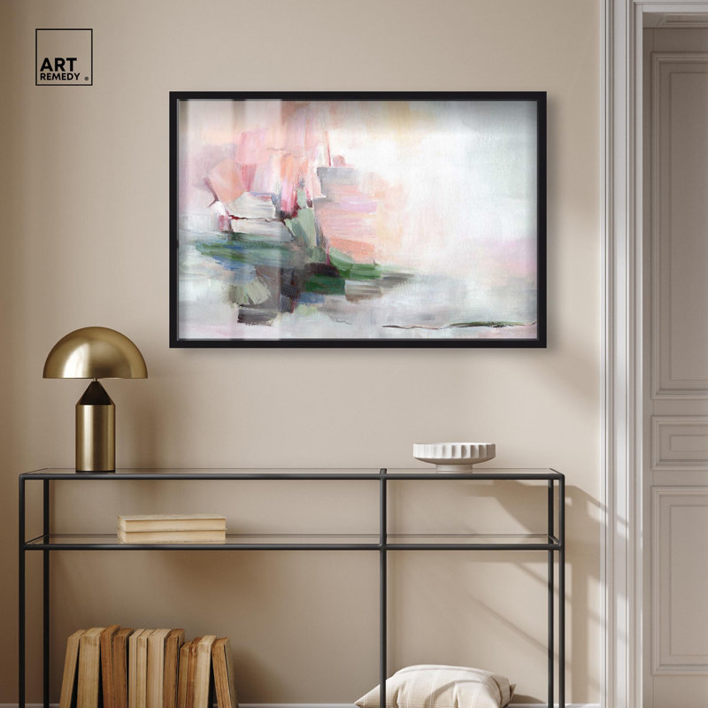 Décoration murale colorée «Tender Moments Shadowbox» par Art Remedy, H 25 po x l 37 po, Noir