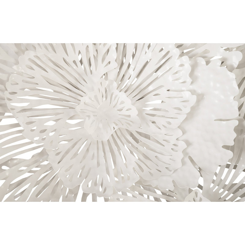 Flower Wall Décor, White