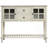 Sideboard Console Table with Bottom Shelf, Farmhouse Wood/Glass Buffet Storage Cabinet