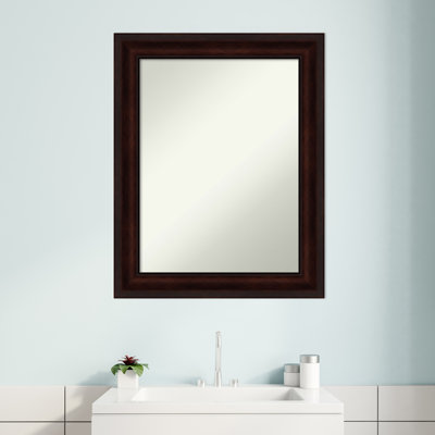 Miroir de salle de bain brun