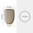 16" W x 21.5" H Concrete Tall Round Flower Planter Handcrafted Brown Large Plant Pots with Drainage Hole-1540417181-1522835328
