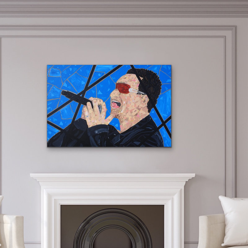 Bono Painting by Eddie Bruckner