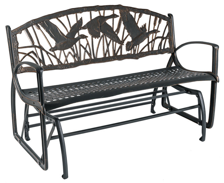 Fauteuil oscillant d'extérieur en métal Dioni
