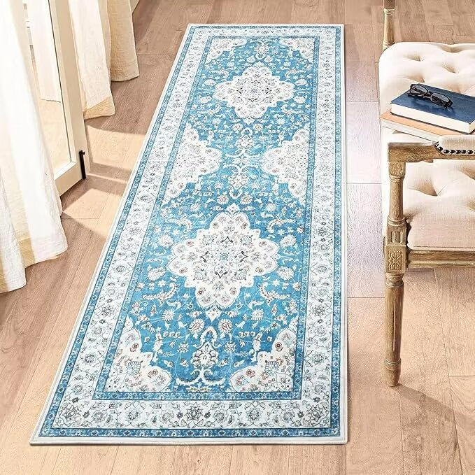 Tapis Fantazia avec envers antidérapant, Tapis de couloir 2 pi 7 po x 8 pi