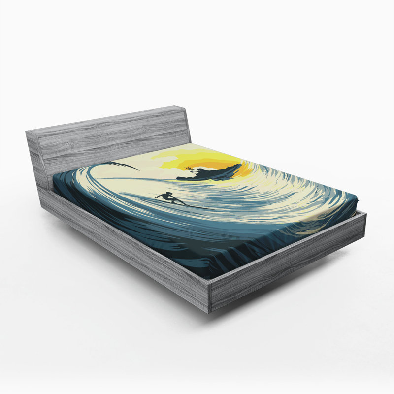 Microfiber Patterned Fitted Sheet, Full Fitted Sheet