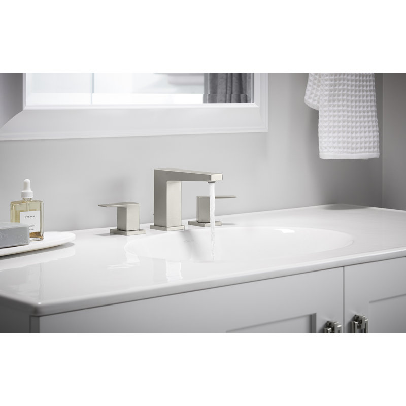 Honesty® Widespread Bathroom Faucet with Drain Assembly, Vibrant Brushed Nickel