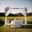 Paquet de 2 fleurs de voûte de mariage, décorations florales de voûte artificielle pour décoration de mariage